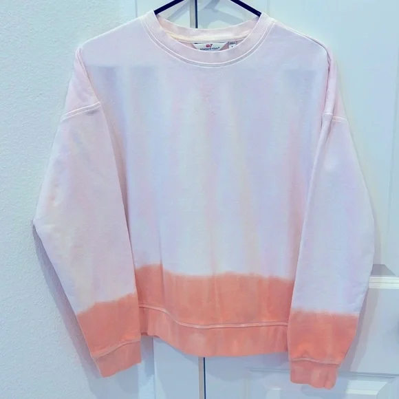 vineyard vines Dip Tie Dye Pink Crewneck - Picture 3 of 3